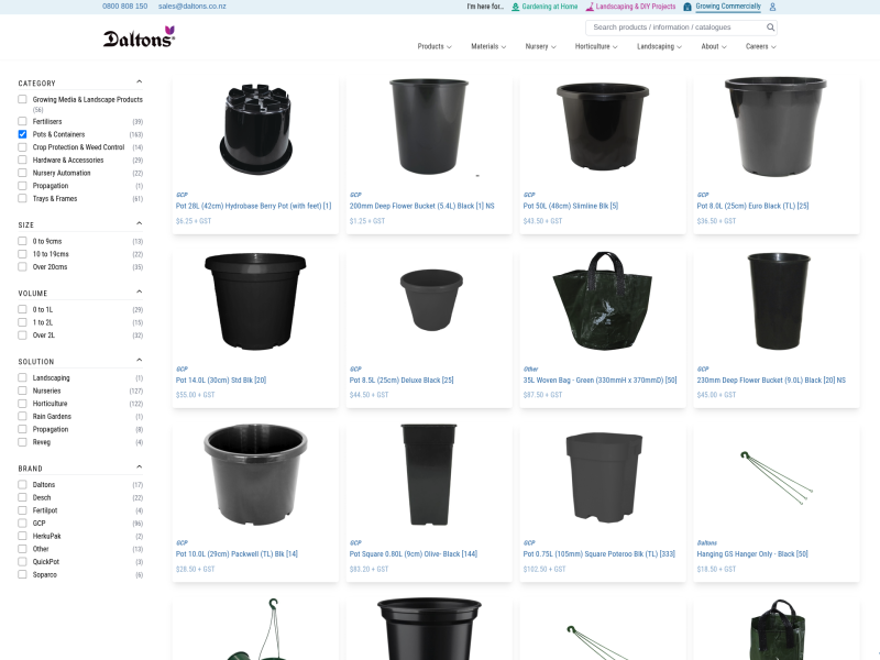 Daltons Commercial Product Filters