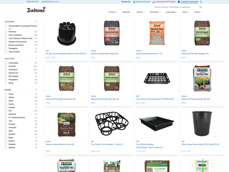 Daltons Commercial Product Range