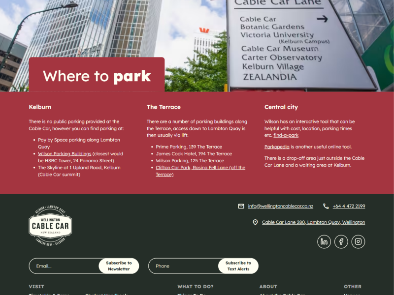 WCC website screenshot