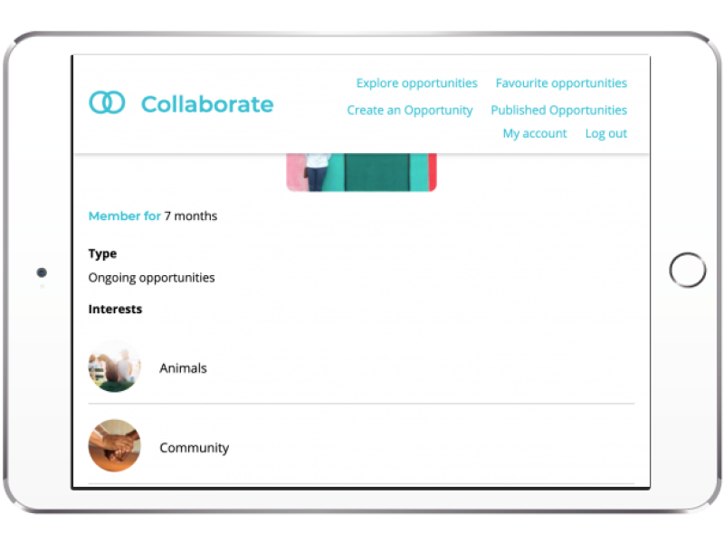 Tablet lets collaborate view