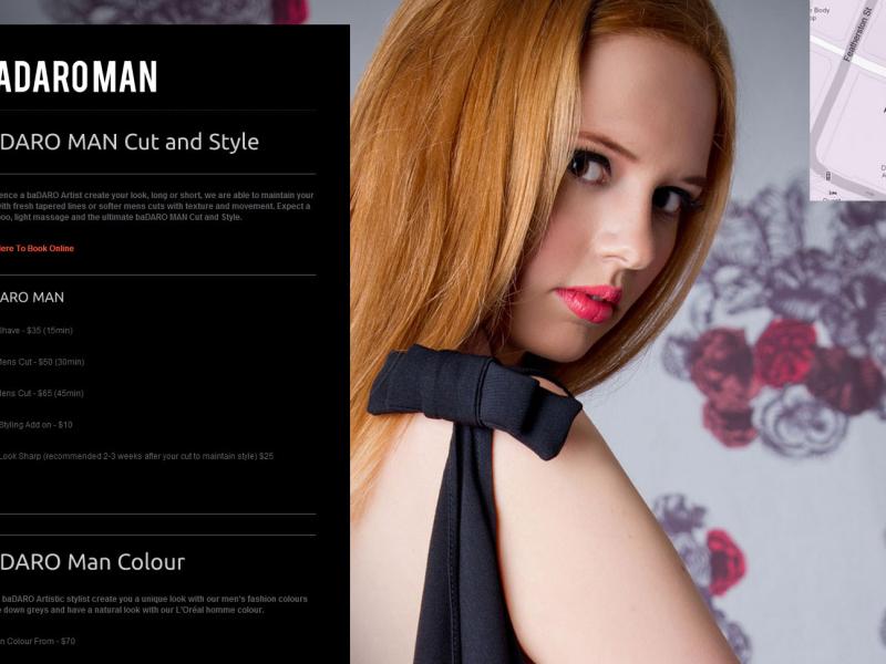 baDARO, website built by Web Industries in Drupal