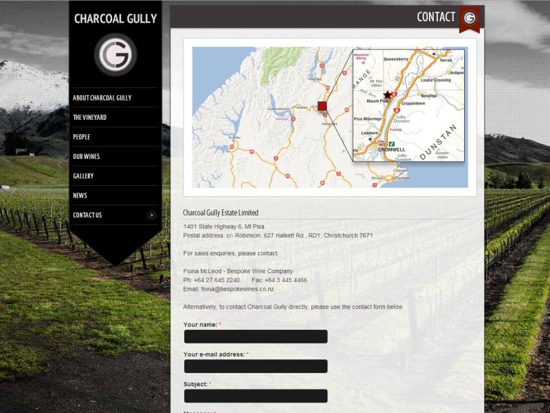 Charcoal Gully, built in Drupal by Web Industries