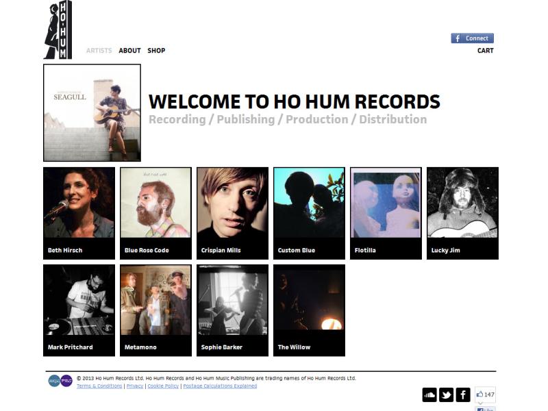 Ho Hum Records Homepage