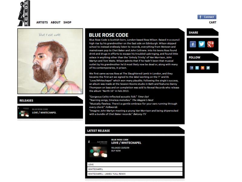 Ho Hum Records Artist Page