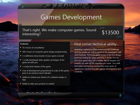 Xequals Game Development
