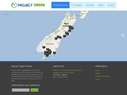 Project Green, Drupal 7 website proudly built by Web Industries